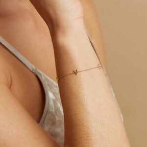 Baby Gold Word Spell Bracelet